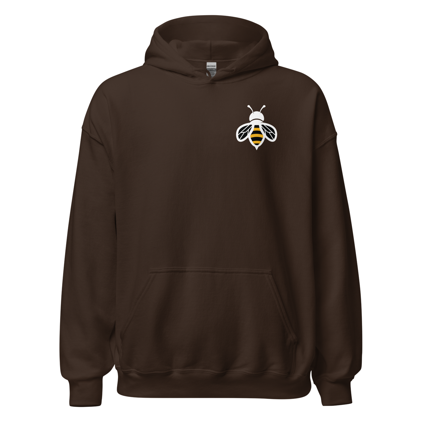 Unisex Hoodie- Bee in Front, I Love Honey in Back