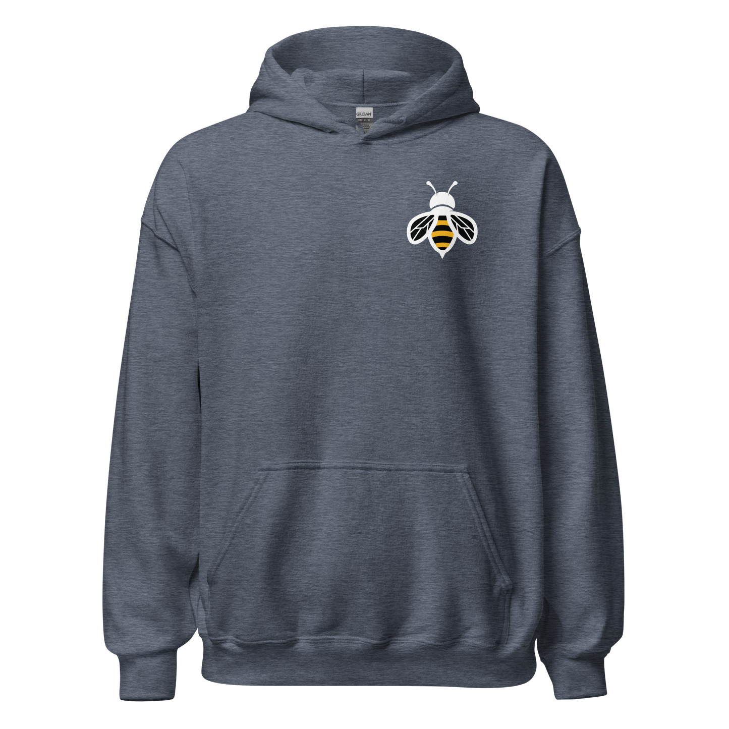 Unisex Hoodie- Bee in Front, I Love Honey in Back