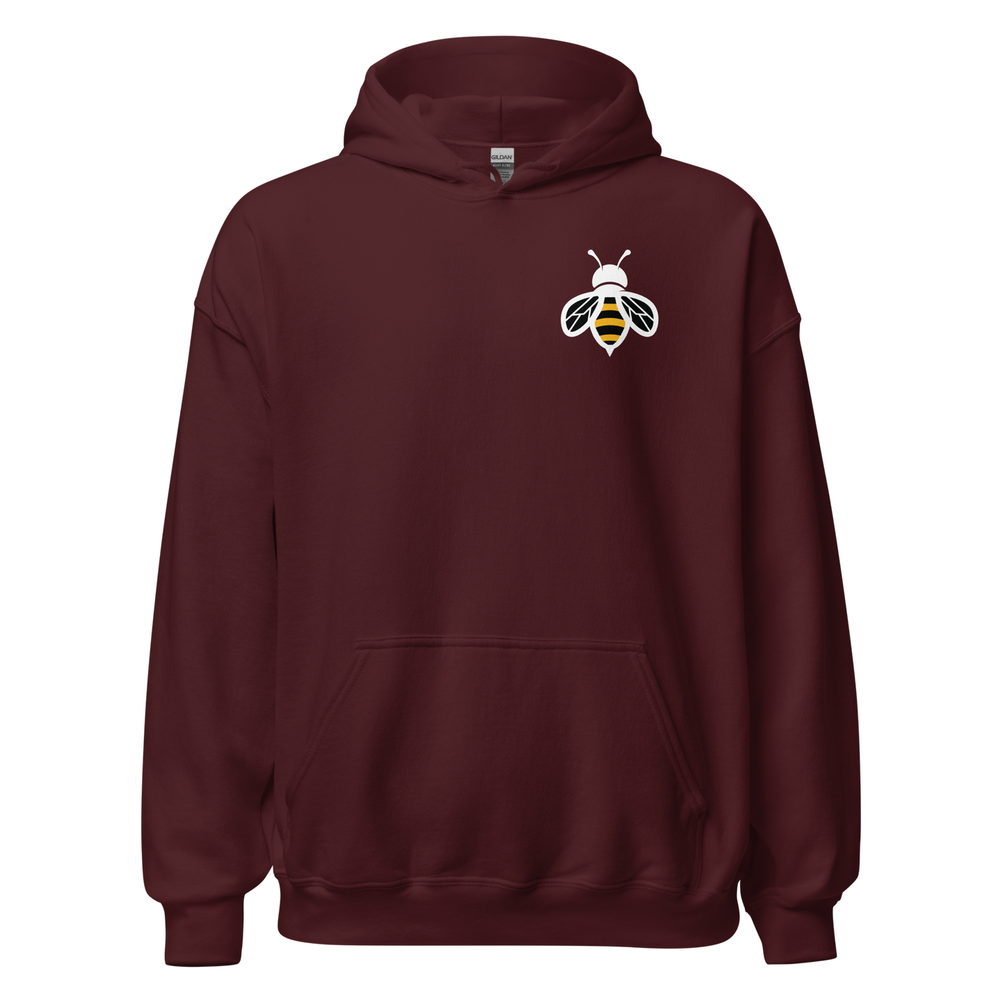 Unisex Hoodie- Bee in Front, I Love Honey in Back