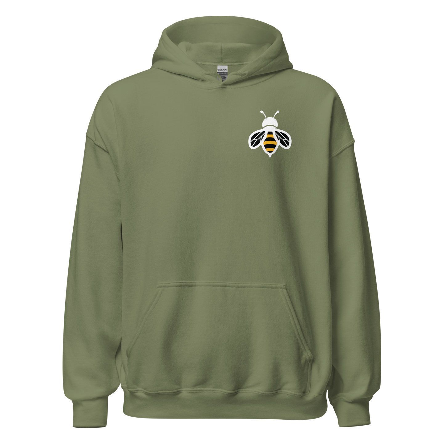 Unisex Hoodie- Bee in Front, I Love Honey in Back