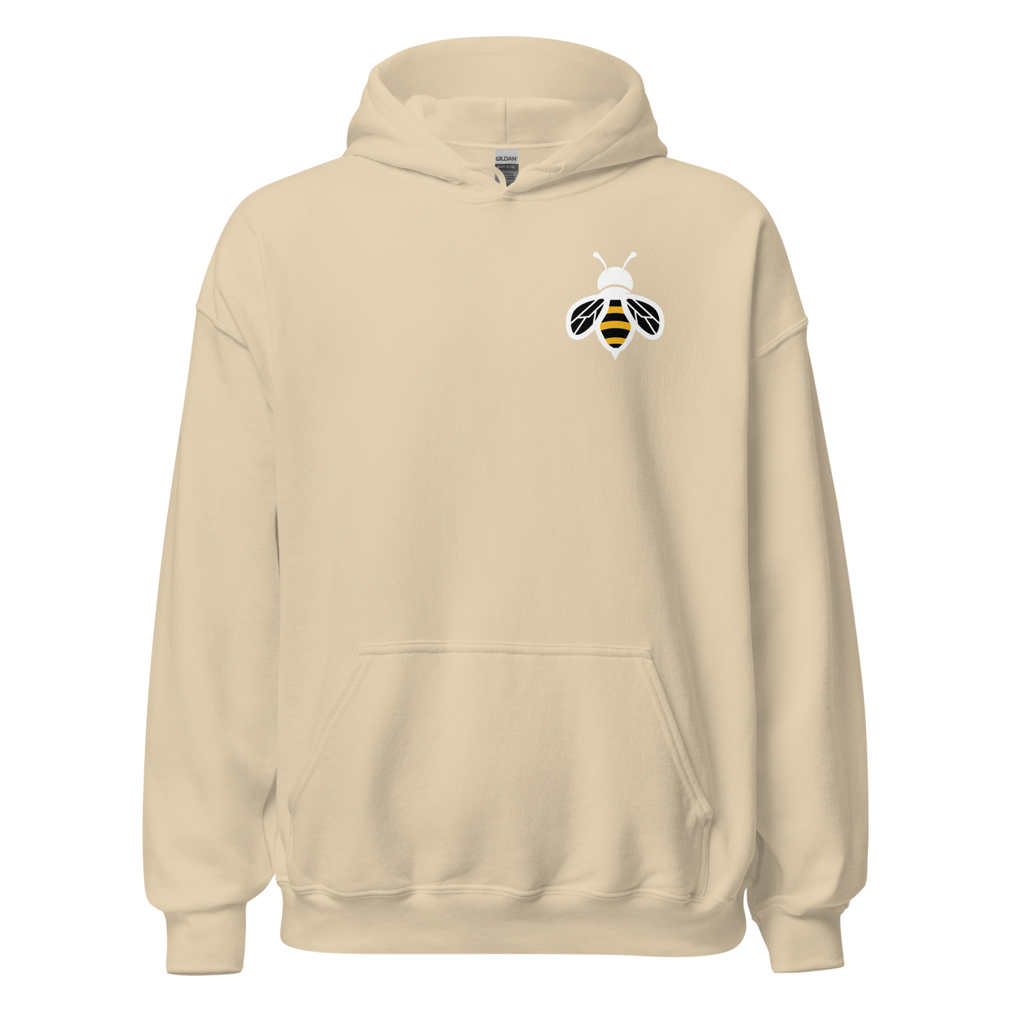 Unisex Hoodie- Bee in Front, I Love Honey in Back