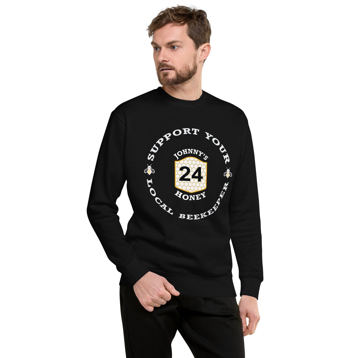 Unisex Premium Sweatshirt- Support Your Local Beekeeper