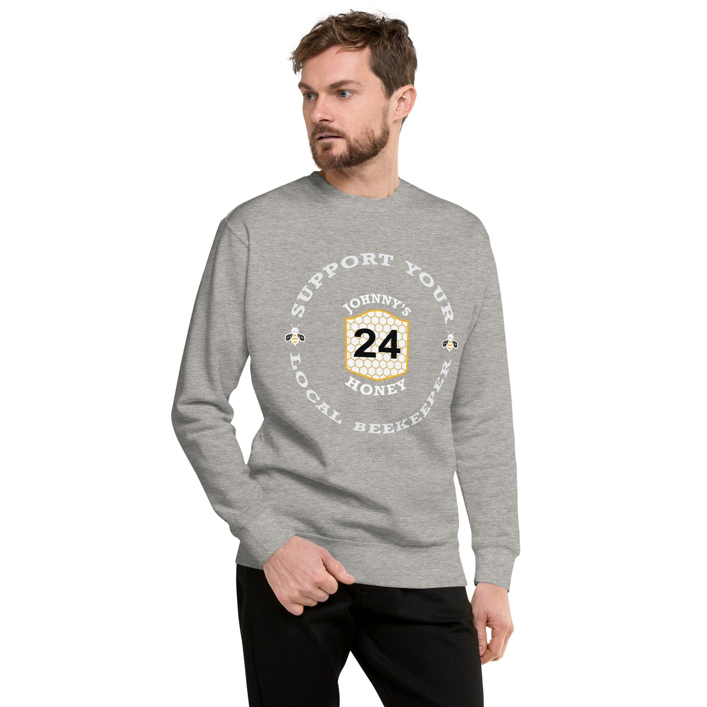 Unisex Premium Sweatshirt- Support Your Local Beekeeper