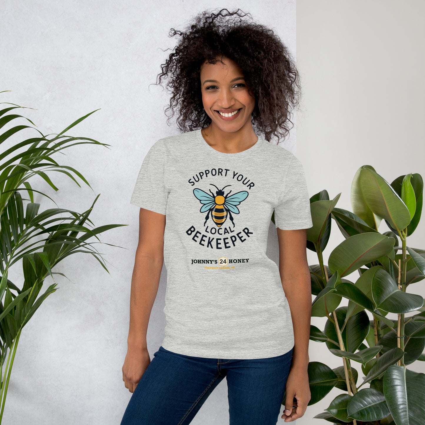 Unisex T-Shirt- Support Your Local Beekeeper