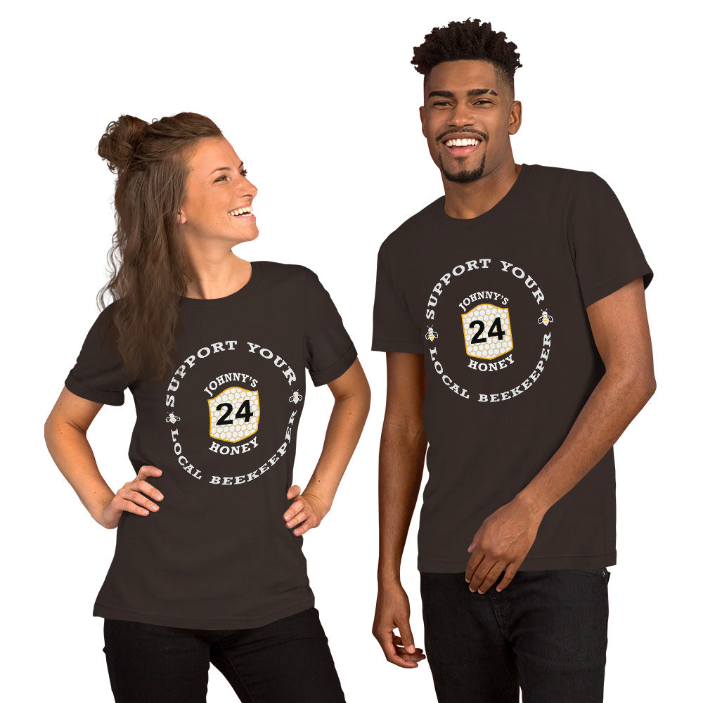 Unisex t-shirt- Support Your Local Beekeeper