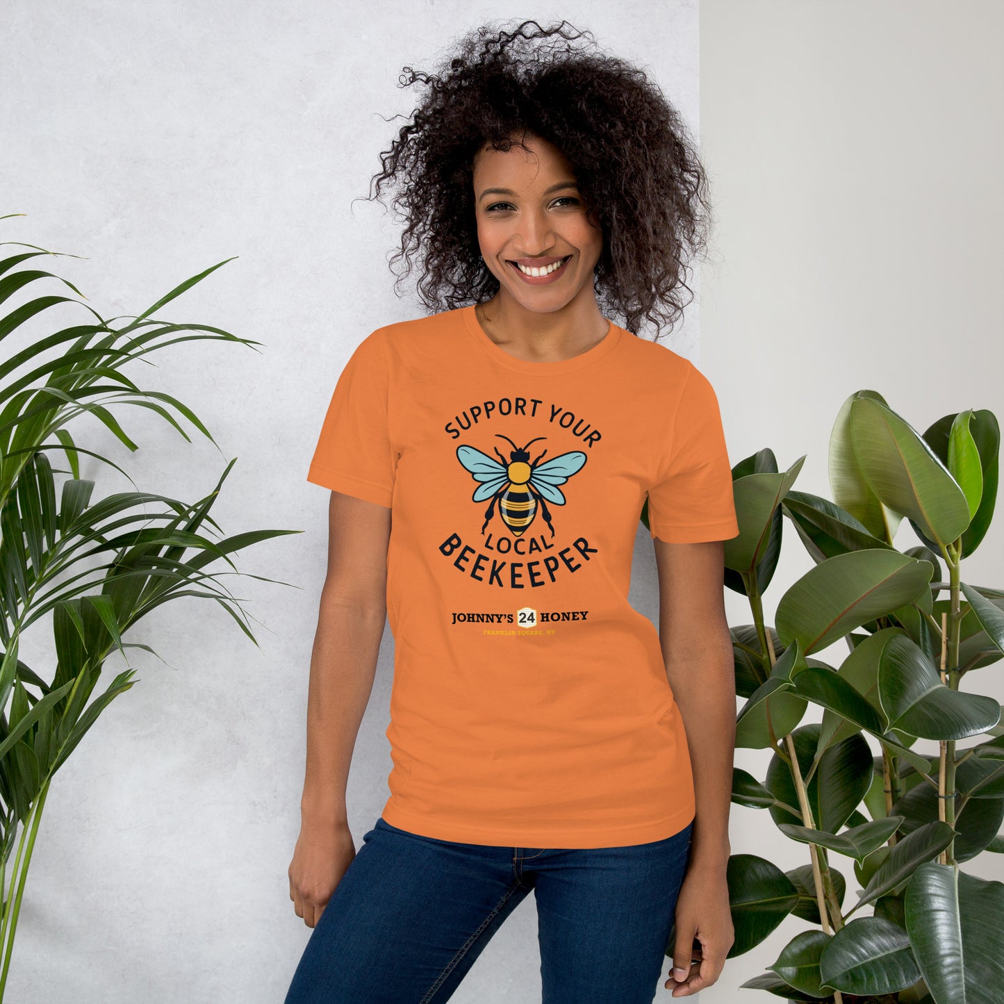 Unisex T-Shirt- Support Your Local Beekeeper