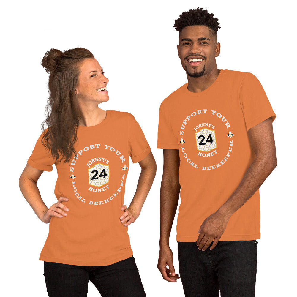 Unisex t-shirt- Support Your Local Beekeeper