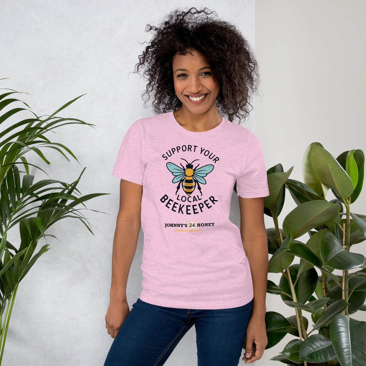 Unisex T-Shirt- Support Your Local Beekeeper