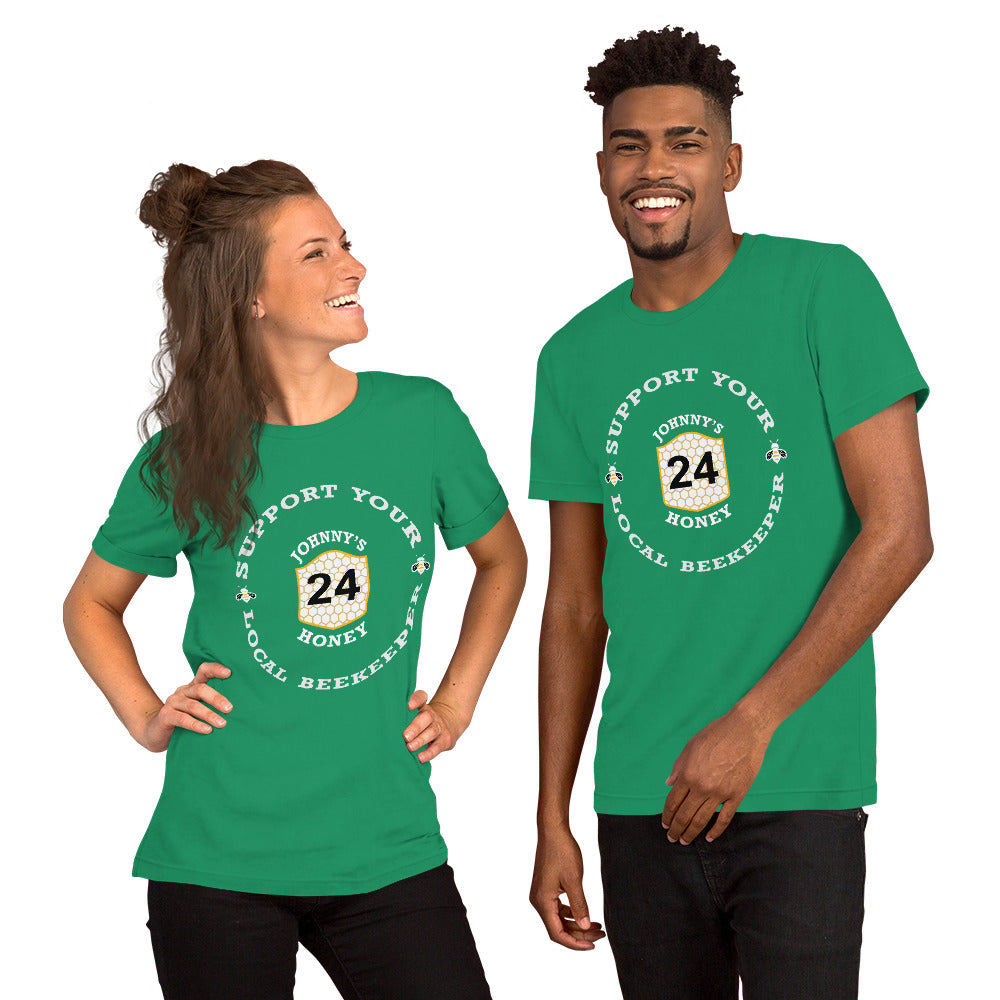 Unisex t-shirt- Support Your Local Beekeeper