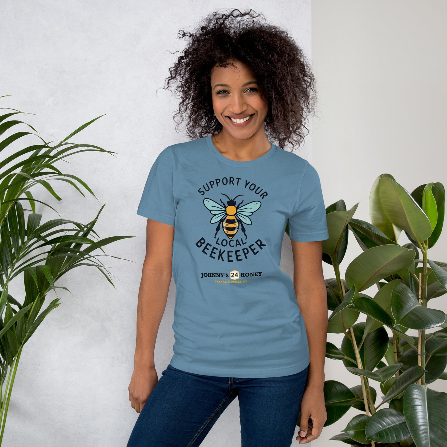 Unisex T-Shirt- Support Your Local Beekeeper