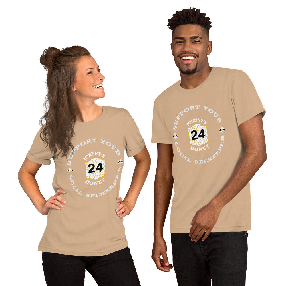Unisex t-shirt- Support Your Local Beekeeper