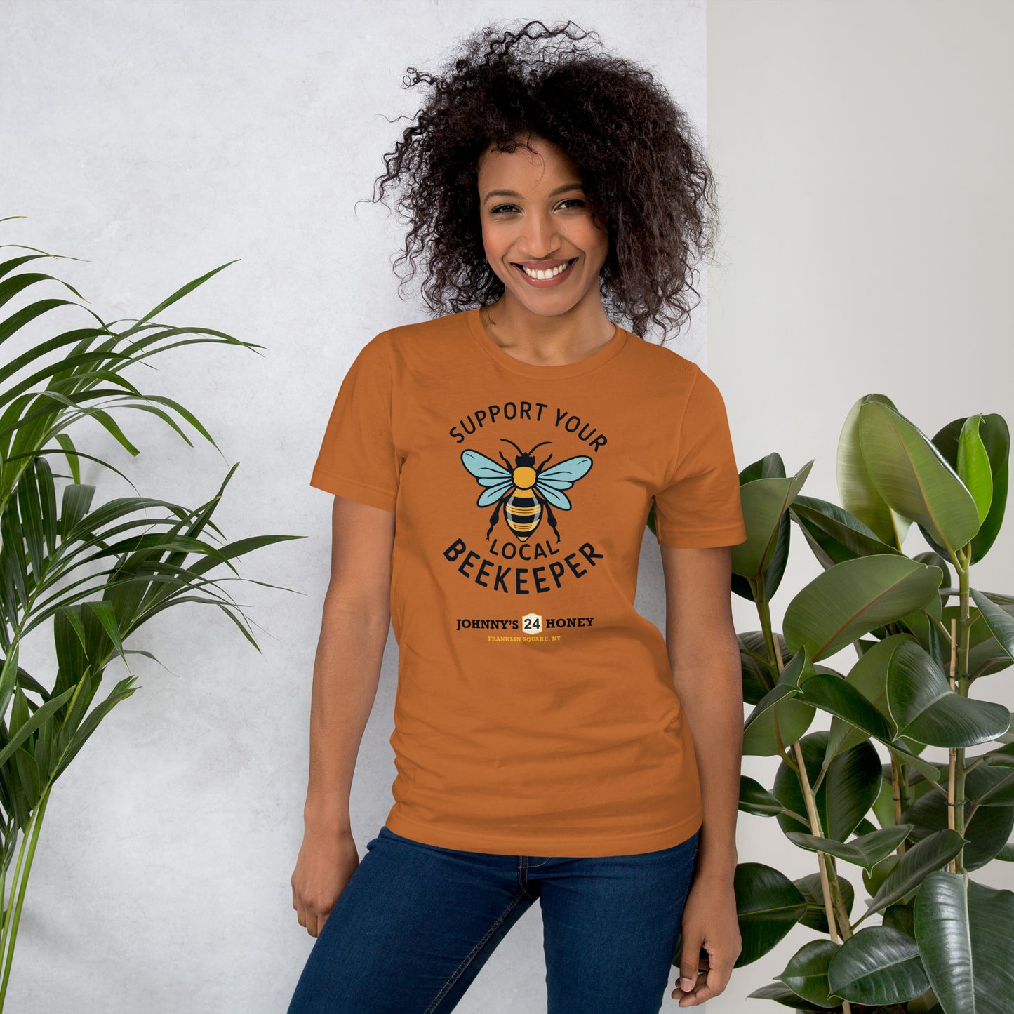 Unisex T-Shirt- Support Your Local Beekeeper