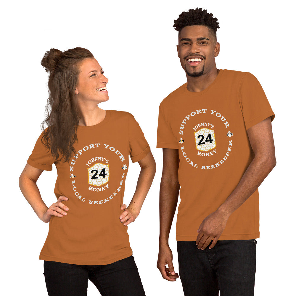 Unisex t-shirt- Support Your Local Beekeeper