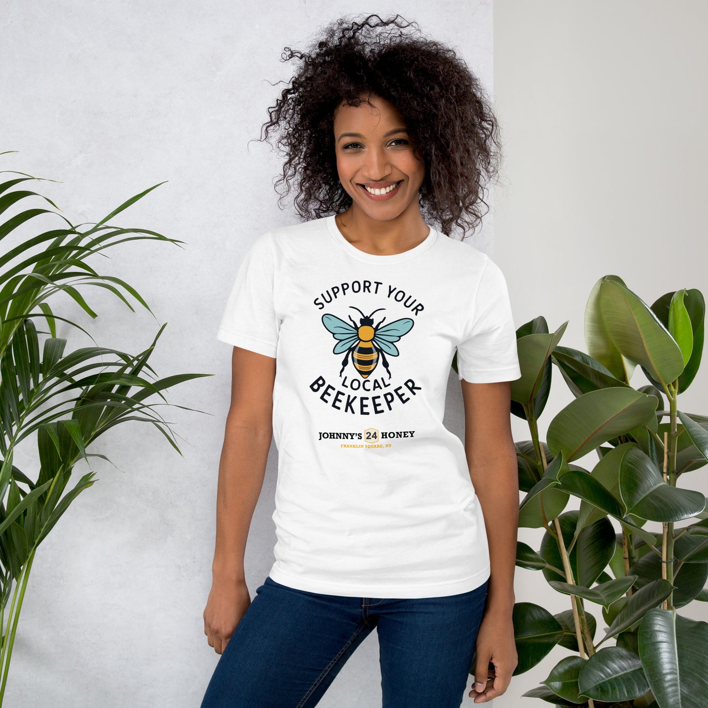 Unisex T-Shirt- Support Your Local Beekeeper