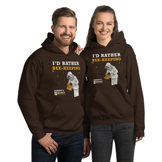 Unisex Hoodie- I'd Rater Bee-Keeping