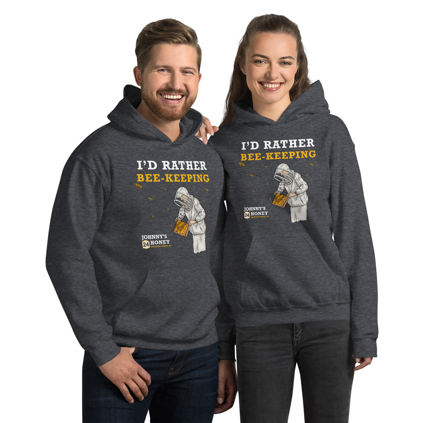 Unisex Hoodie- I'd Rater Bee-Keeping