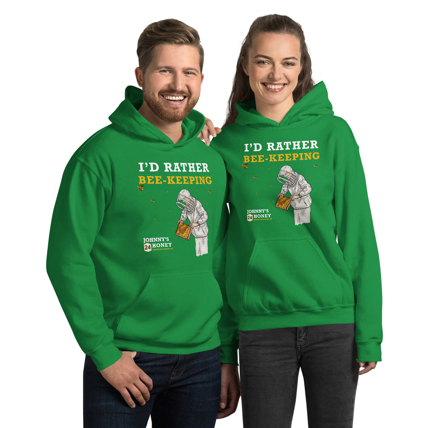 Unisex Hoodie- I'd Rater Bee-Keeping