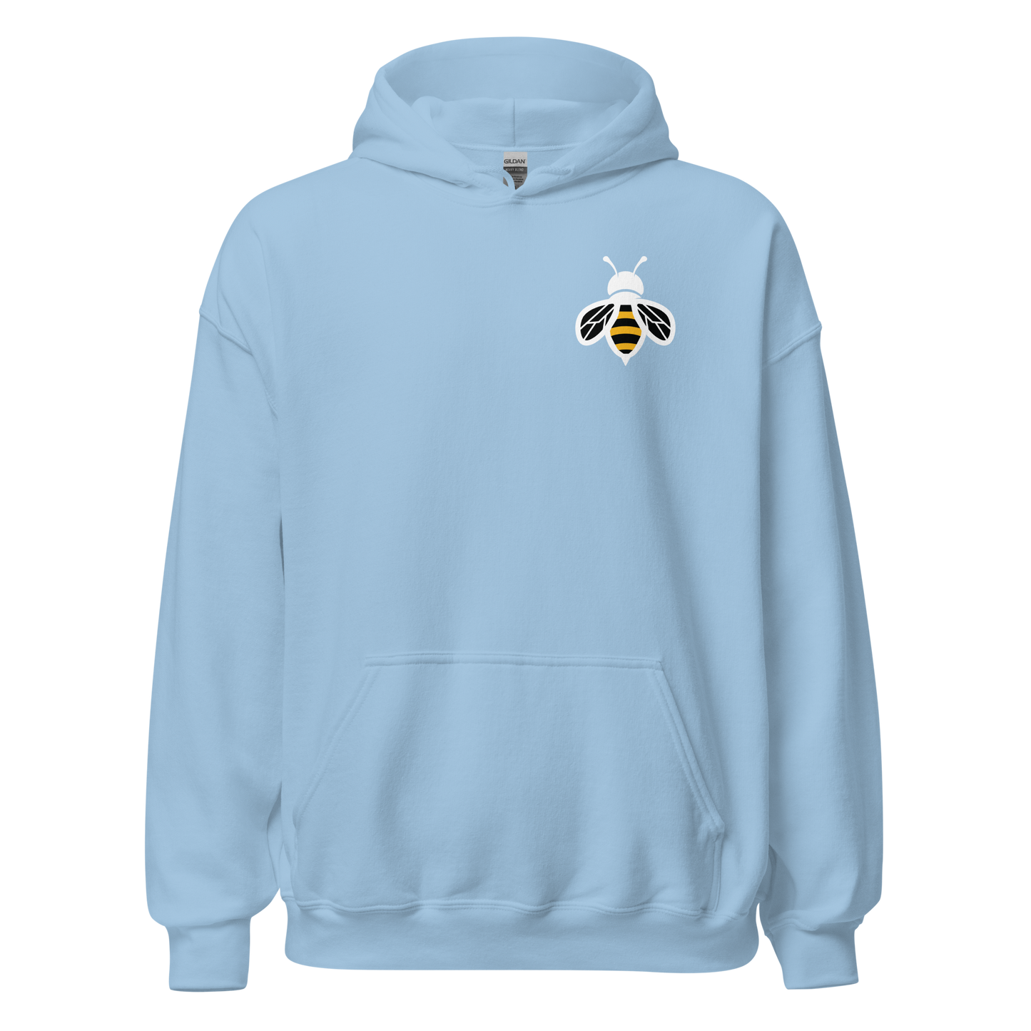 Unisex Hoodie- Bee in Front, I Love Honey in Back
