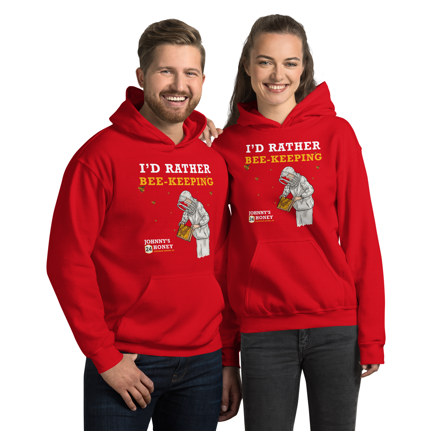 Unisex Hoodie- I'd Rater Bee-Keeping
