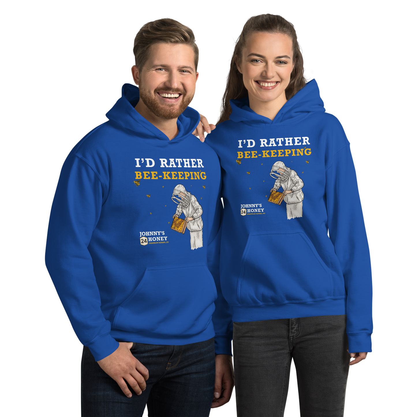Unisex Hoodie- I'd Rater Bee-Keeping