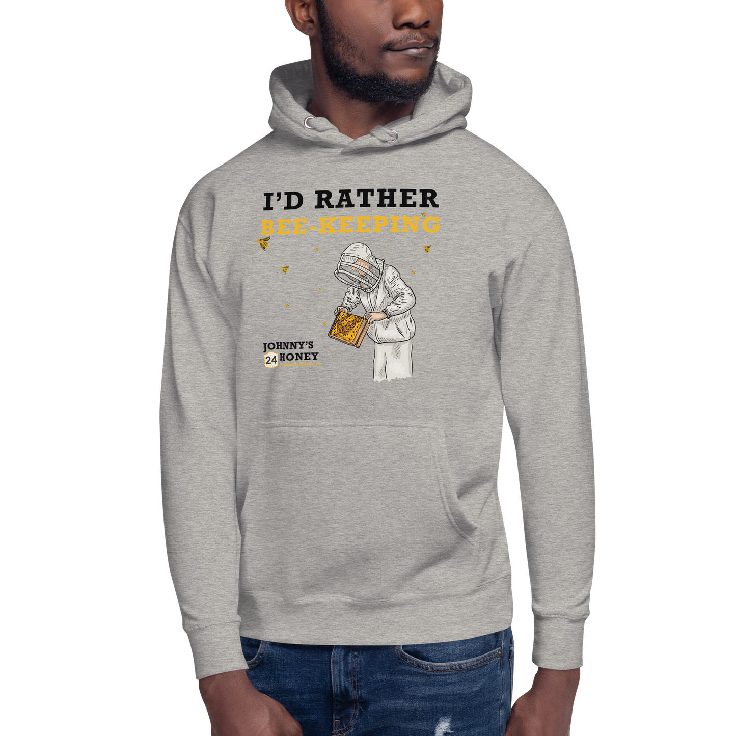 Unisex Hoodie- I'd Rather Bee-Keeping
