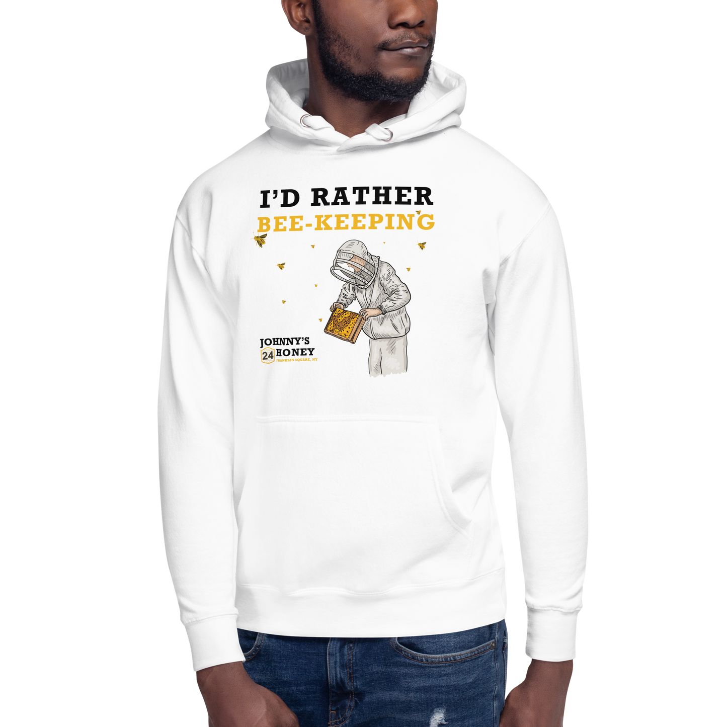 Unisex Hoodie- I'd Rather Bee-Keeping