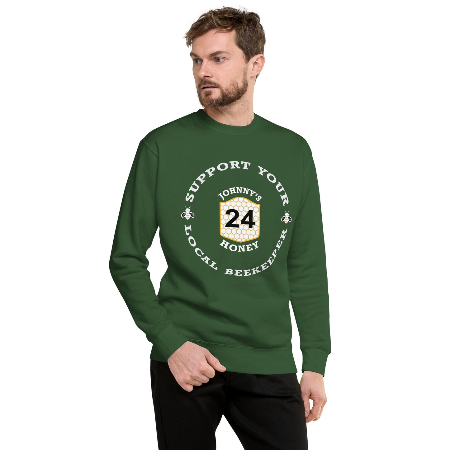 Unisex Premium Sweatshirt- Support Your Local Beekeeper