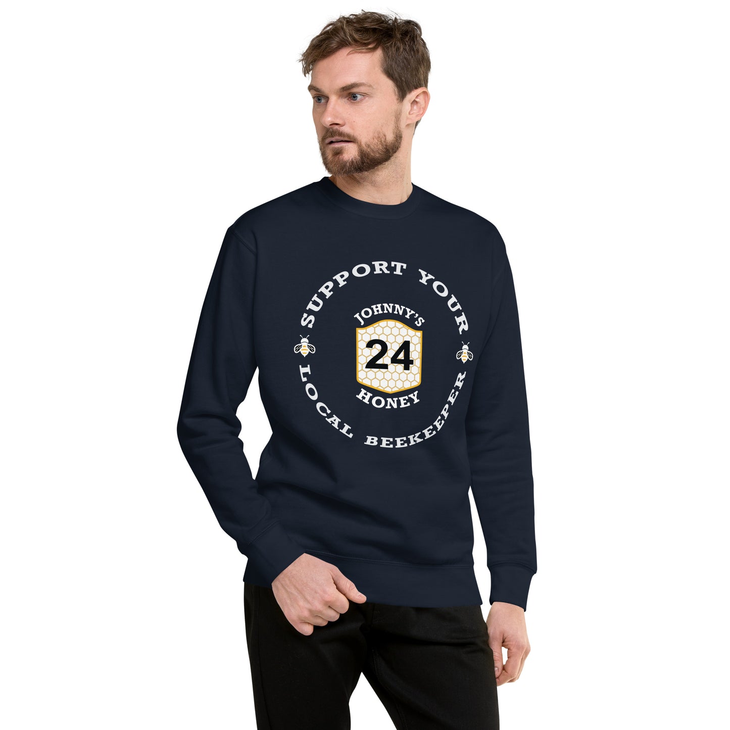 Unisex Premium Sweatshirt- Support Your Local Beekeeper