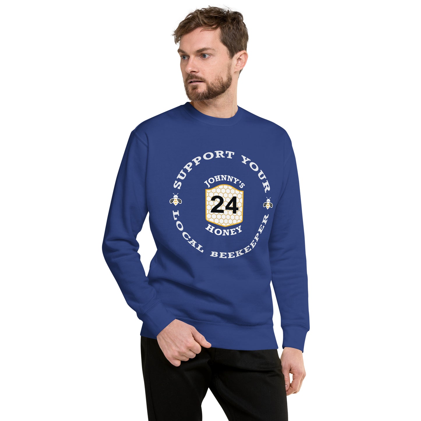 Unisex Premium Sweatshirt- Support Your Local Beekeeper