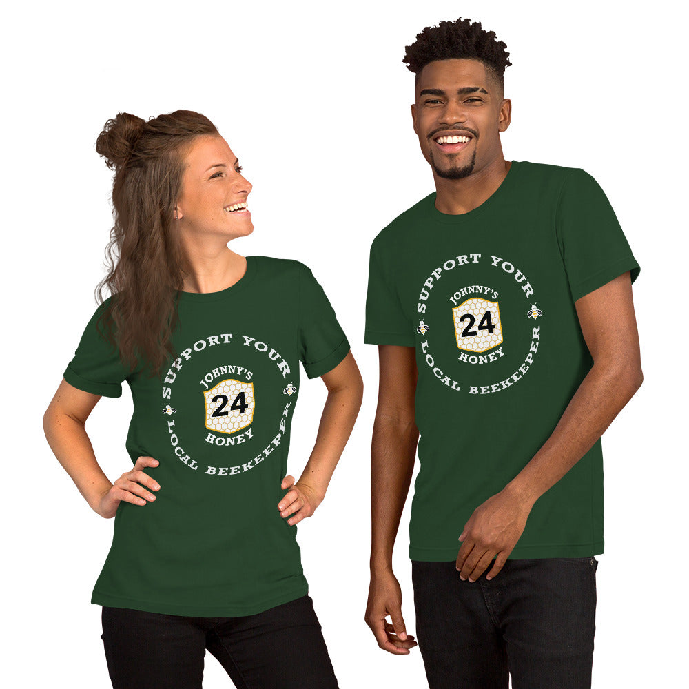 Unisex t-shirt- Support Your Local Beekeeper