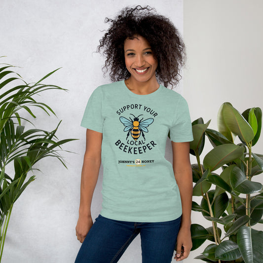 Unisex T-Shirt- Support Your Local Beekeeper