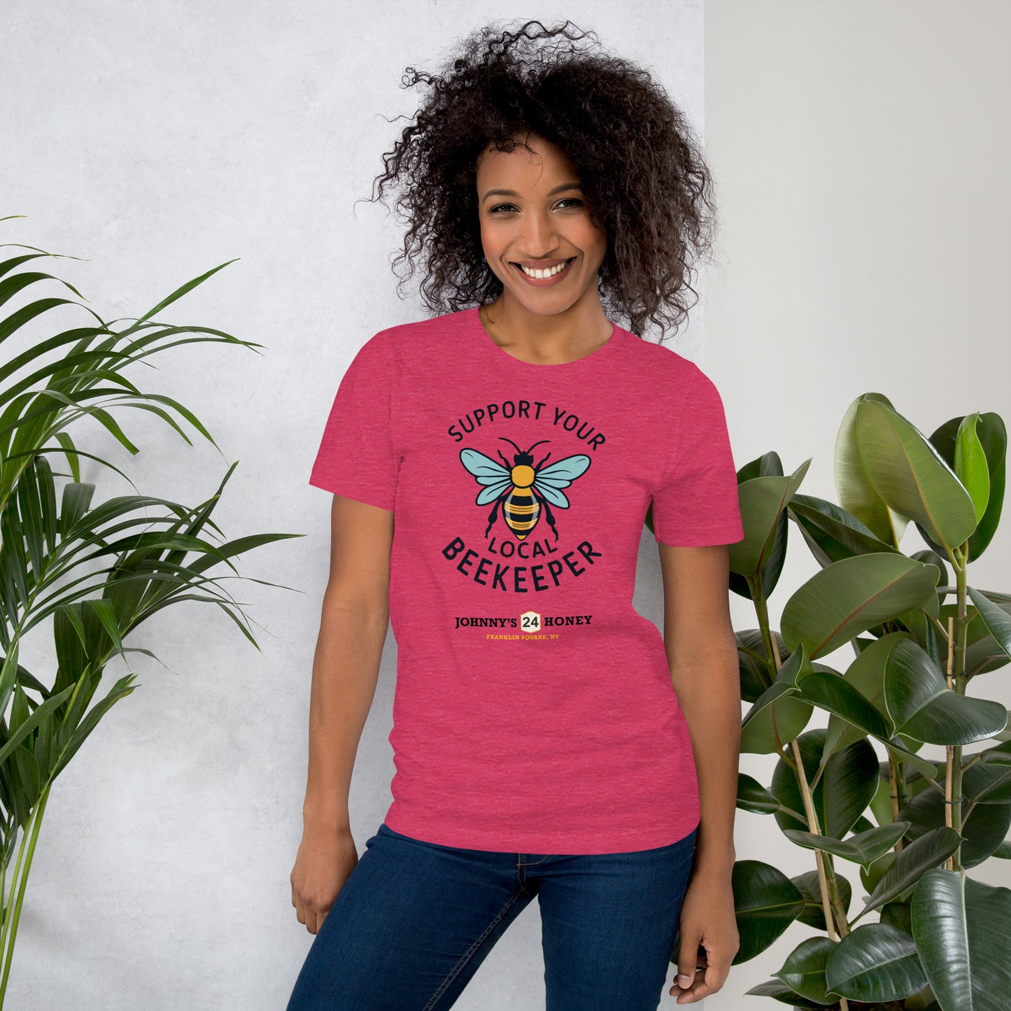 Unisex T-Shirt- Support Your Local Beekeeper