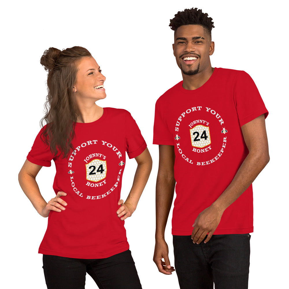 Unisex t-shirt- Support Your Local Beekeeper